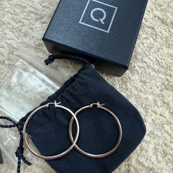 *NIB* Artisan Crafted by Robert Manse CZ Sterling Silver Hoop Earrings - Picture 5 of 15